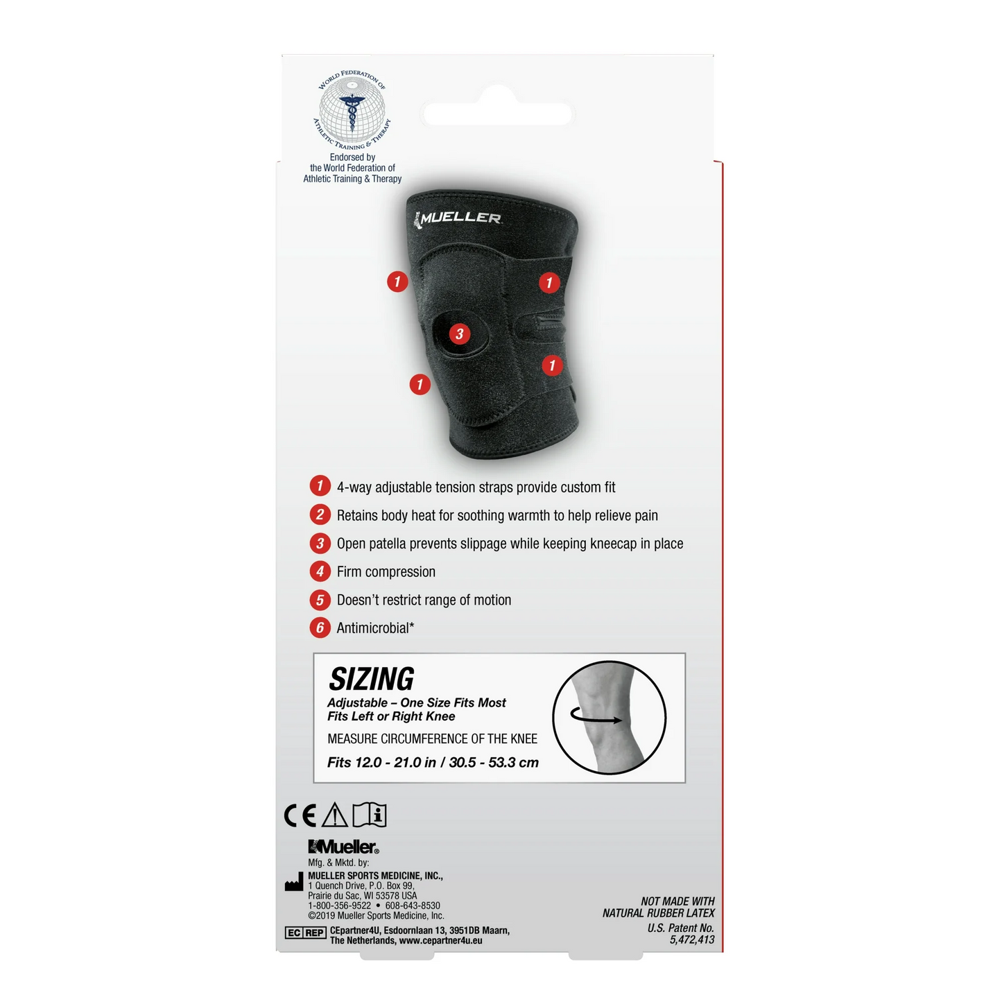 Mueller Hybrid Wraparound Knee support