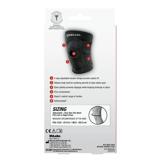Mueller Hybrid Wraparound Knee support - COLO