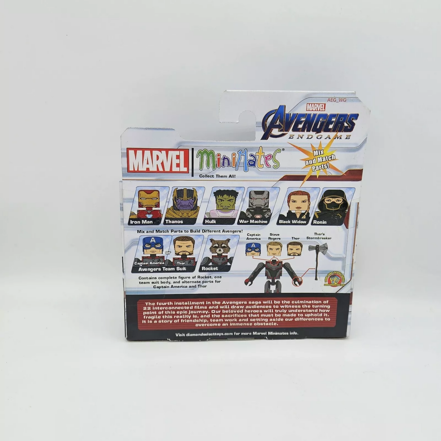 MINIMATES AVENGERS ENDGAME TEAM SUIT CAPTAIN AMERICA & ROCKET