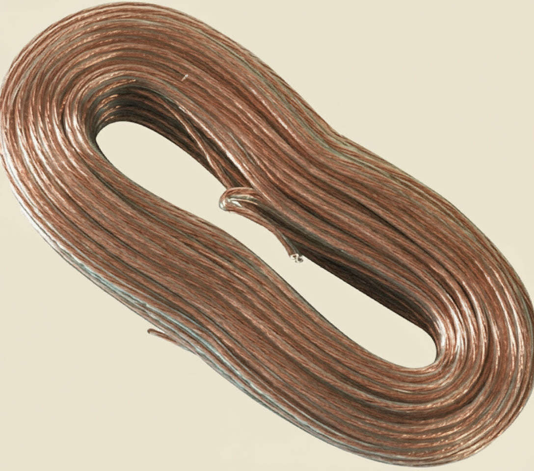 RCA AH100R 100-Foot 24-Gauge Speaker Wire – Clear Copper - COLO