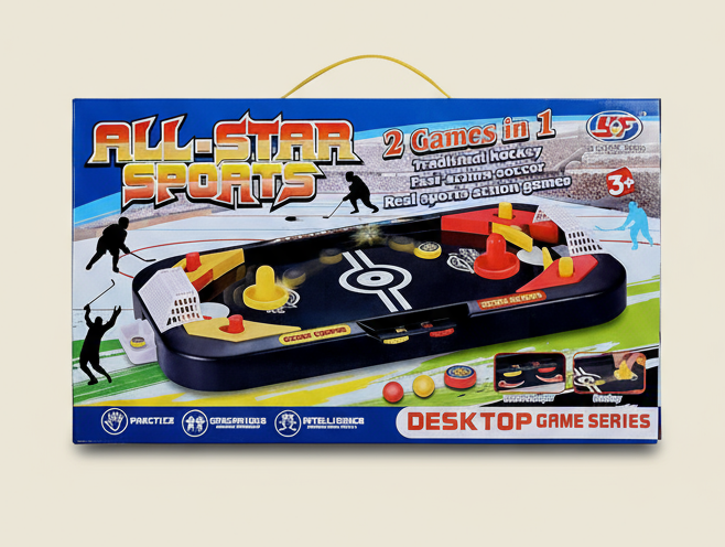 Knack 2-in-1 Air Hockey & Soccer Game Set – Multicolor