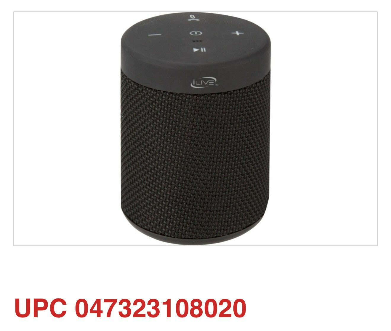 iLive ISBW108B Waterproof Fabric Wireless Speaker - COLO
