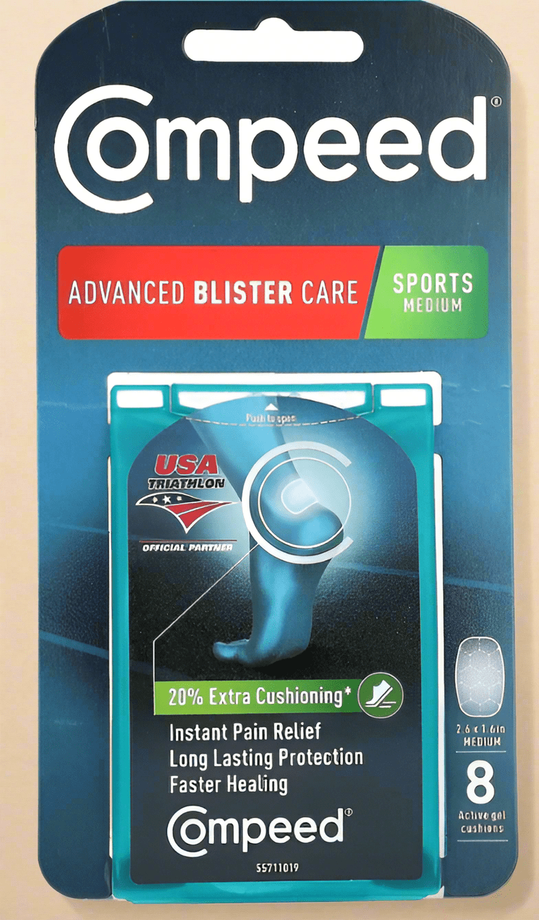 Compeed® Advanced Blister Care – Sports Medium (8 Active Gel Cushions) - COLO