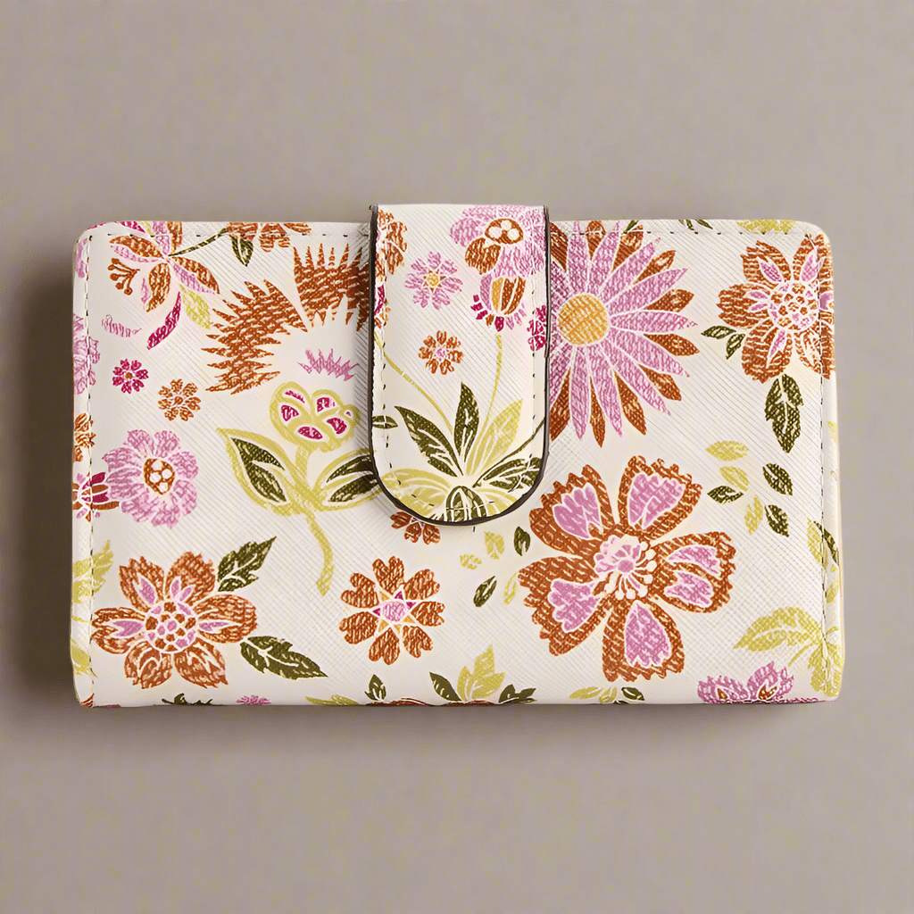 Abbey RFID-Blocking Floral Indexer Wallet - COLO