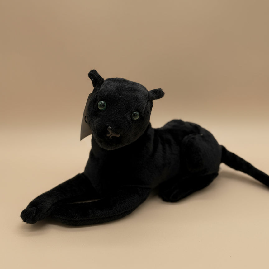 Soft Plush Black Panther Stuffed Animal Toy – Medium Size (10" to 14")