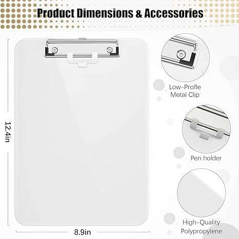 MDF Composite Clipboard – Light Off-White (2-Pack) - COLO