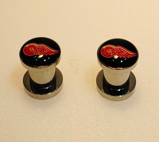 Detroit Red Wings Ear Plug 2G Stainless Steel