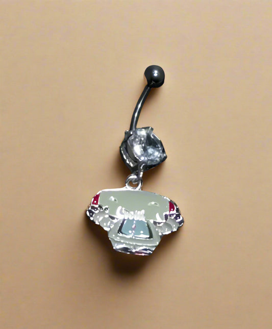 Little Monster Belly Ring – HUA Q Sweetheart Cartoon with CZ Gem