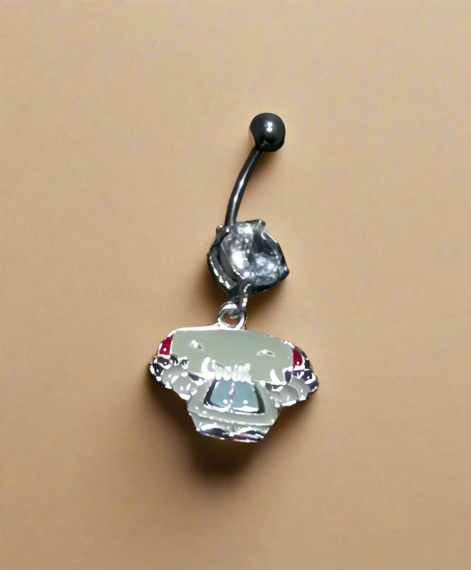 Little Monster Belly Ring – HUA Q Sweetheart Cartoon with CZ Gem - COLO