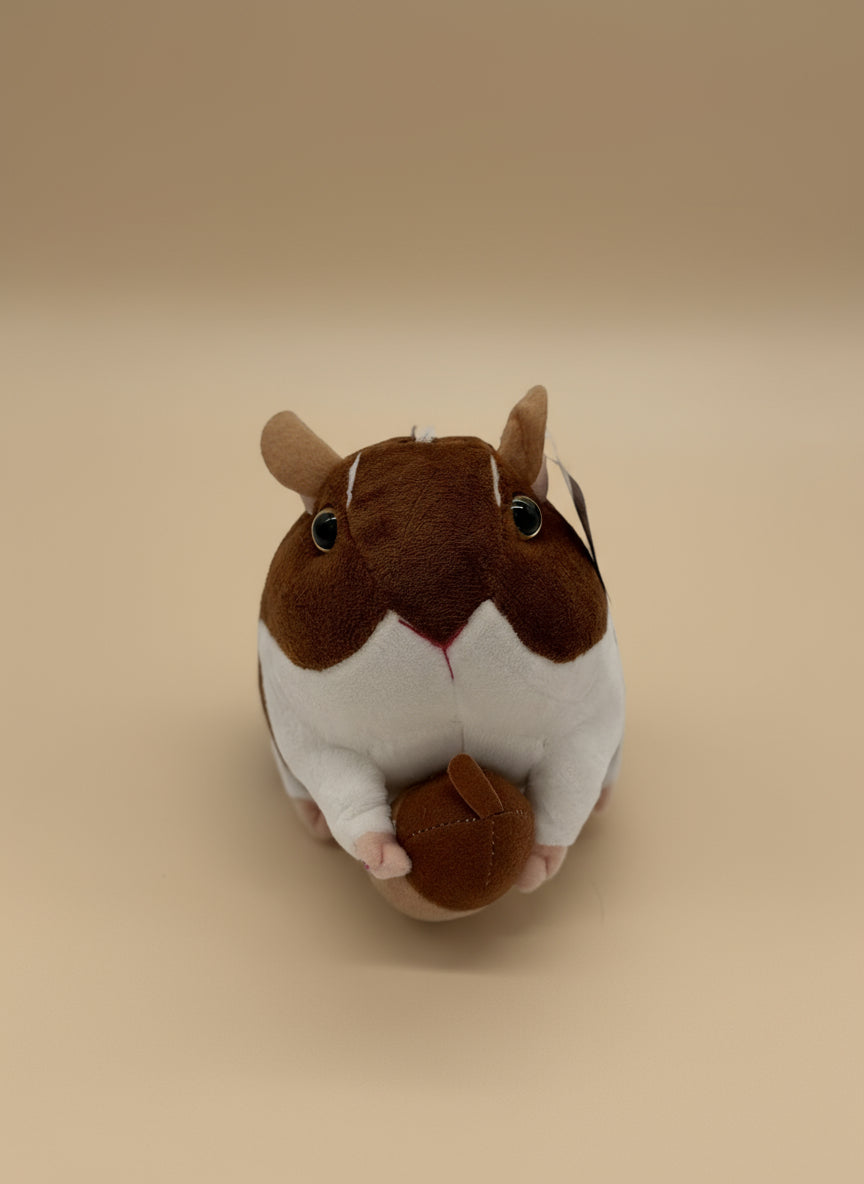 Small Brown Hamster Plush Toy – 8" to 9" Soft Stuffed Animal Gift