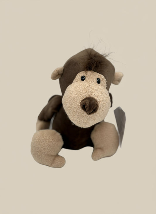 Brown Monkey Plush Keychain Toy – Cute Mini Stuffed Animal Gift