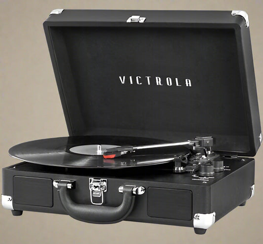 THE JOURNEY +SUITCASE RECORD PLAYER WITH BLUETOOTH STREAMING