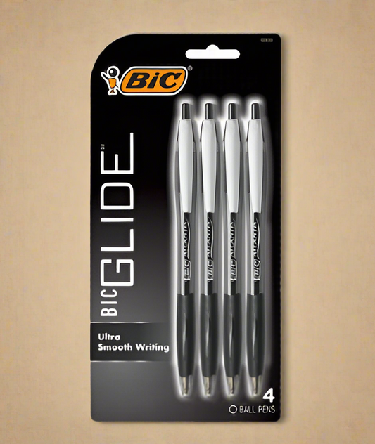 BIC Atlantis Original Retractable Ballpoint Pen (Black, 1.0mm) + BiC 4-Pack ECOlutions Retractable Ballpoint Pens