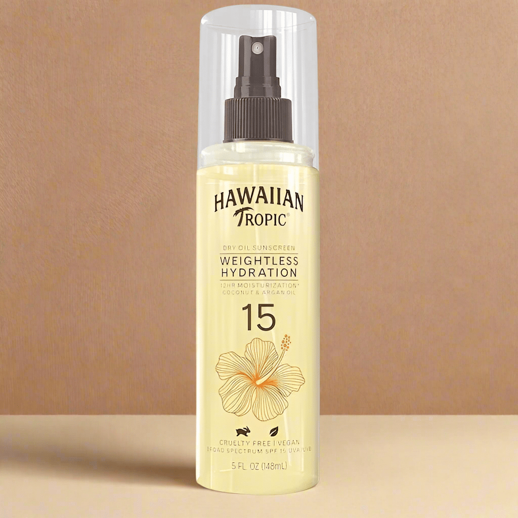 Hawaiian Tropic Weightless Hydration Dry Oil Sunscreen Mist SPF 15 - COLO