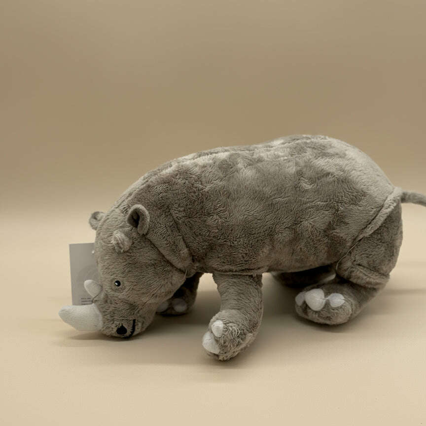 Soft Plush Rhinoceros Stuffed Animal Toy – Medium Size (10" to 14") - COLO