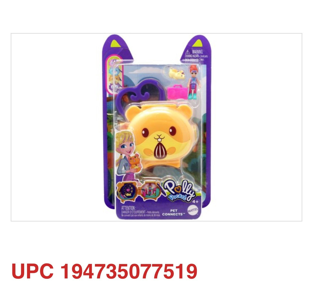 Polly Pocket Pet Connects Hamster Miro Playset