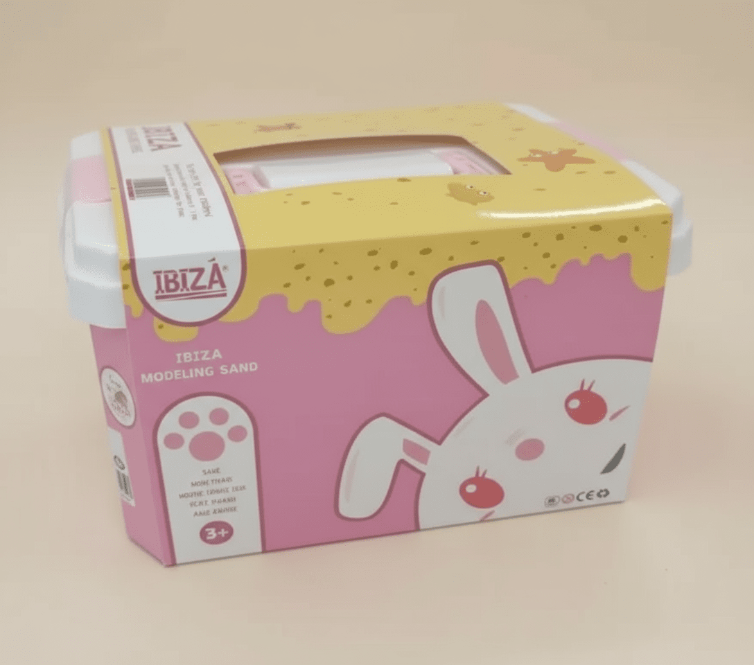 IBIZA 1kg Rabbit Box Magic Play Sand Set with Molds - COLO