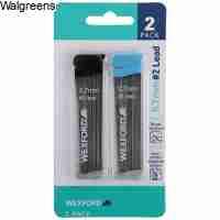 Write Bros Comfort Mechanical Pencil 5-Pack (0.7mm, Assorted Colors) + Wexford Pencil Leads (2-Pack) - COLO