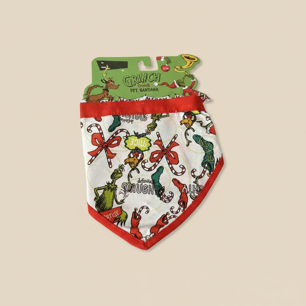 The Grinch Christmas Pet Bandana S/M