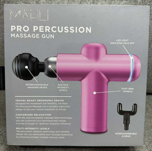 Power Percussion Pro Massage Gun – 6 Intensity Levels with Interchangeable U-Head by Mahli - COLO