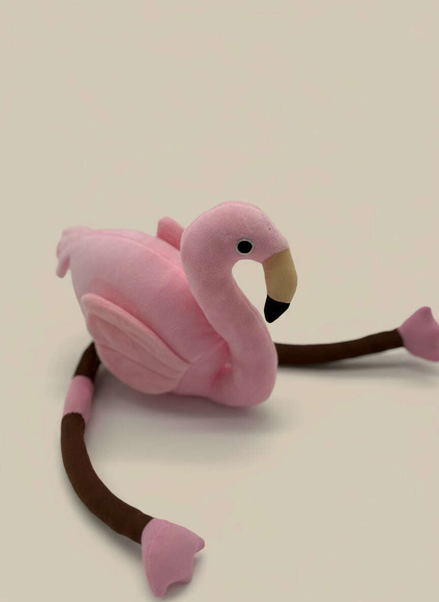 Small Pink Flamingo Plush Toy – 8" to 9" Cute Stuffed Animal Gift - COLO