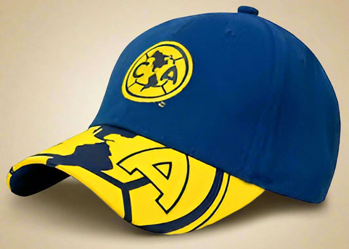 Club América Official Licensed Soccer Cap – Adjustable Hat with Team Logo - COLO