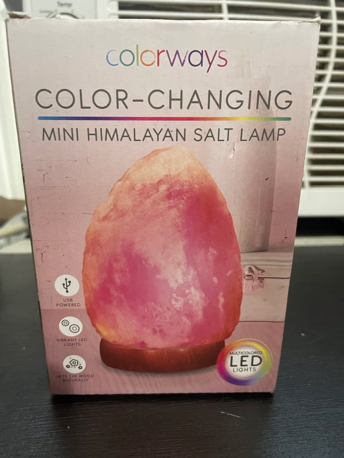 Colorways Color-Changing Mini Himalayan Salt Lamp - COLO