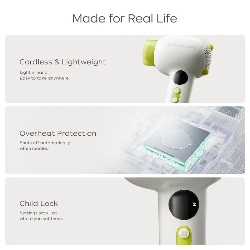 Bc Babycare Cordless Baby Hair & Body Dryer