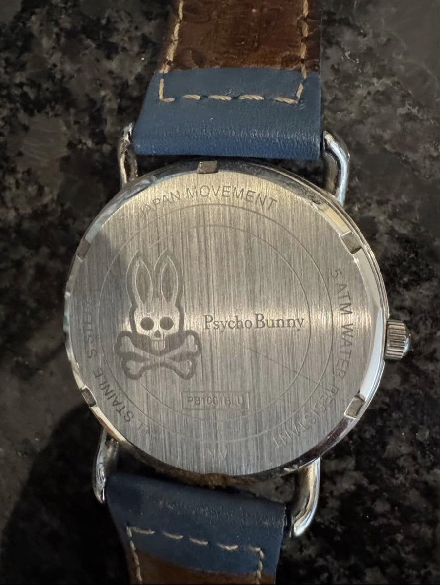 Psycho Bunny Men’s Watch | Rare "St. George's Cross" England Flag Edition