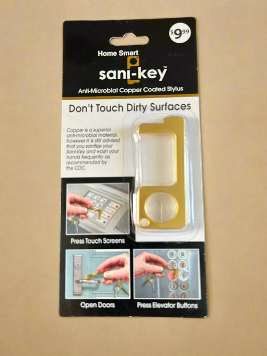 Home Smart SANI-KEY – Anti-Microbial Copper-Coated No-Touch Stylus