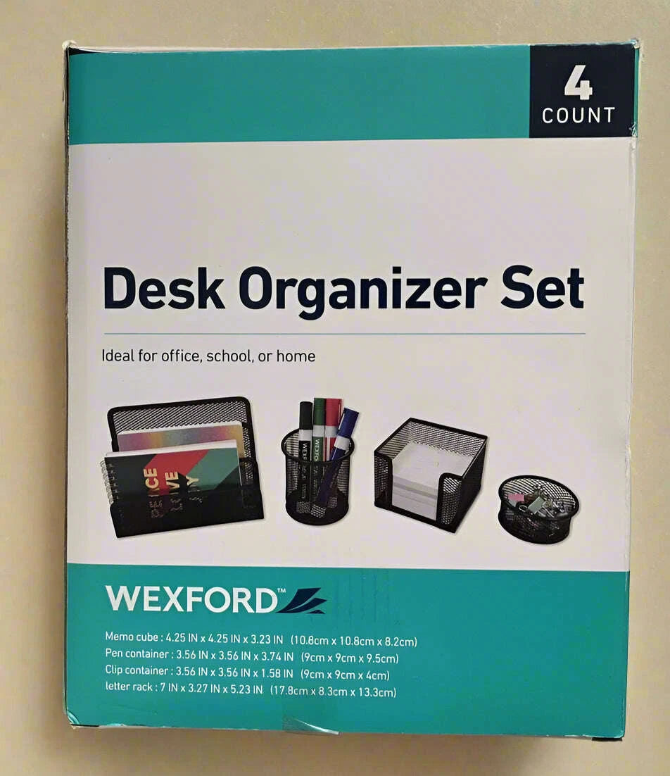 Wexford Desk Organizer Set – 4 Count - COLO