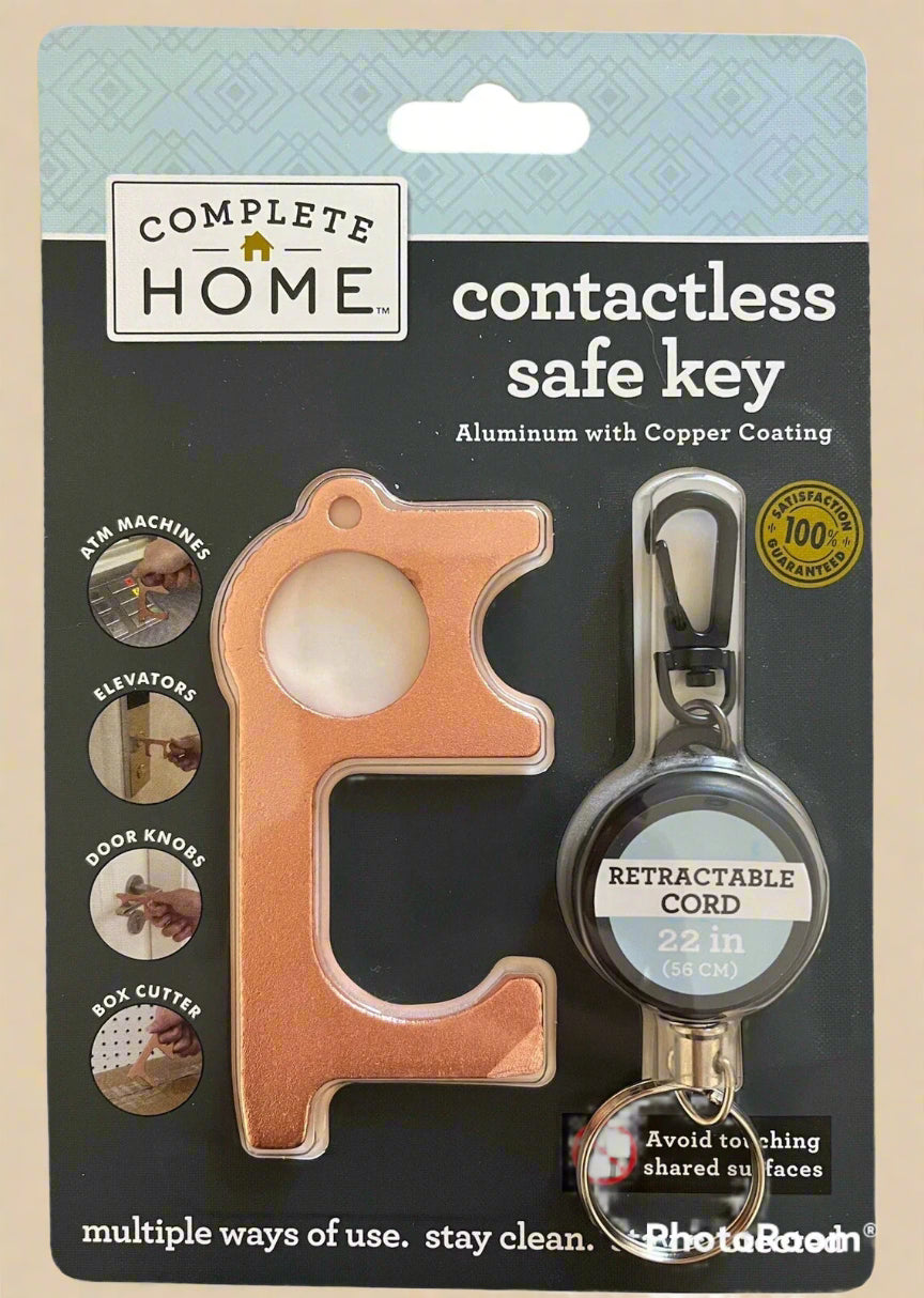 Complete Home Contactless Safe Key – 3-Pack with Retractable Cord (22 in)