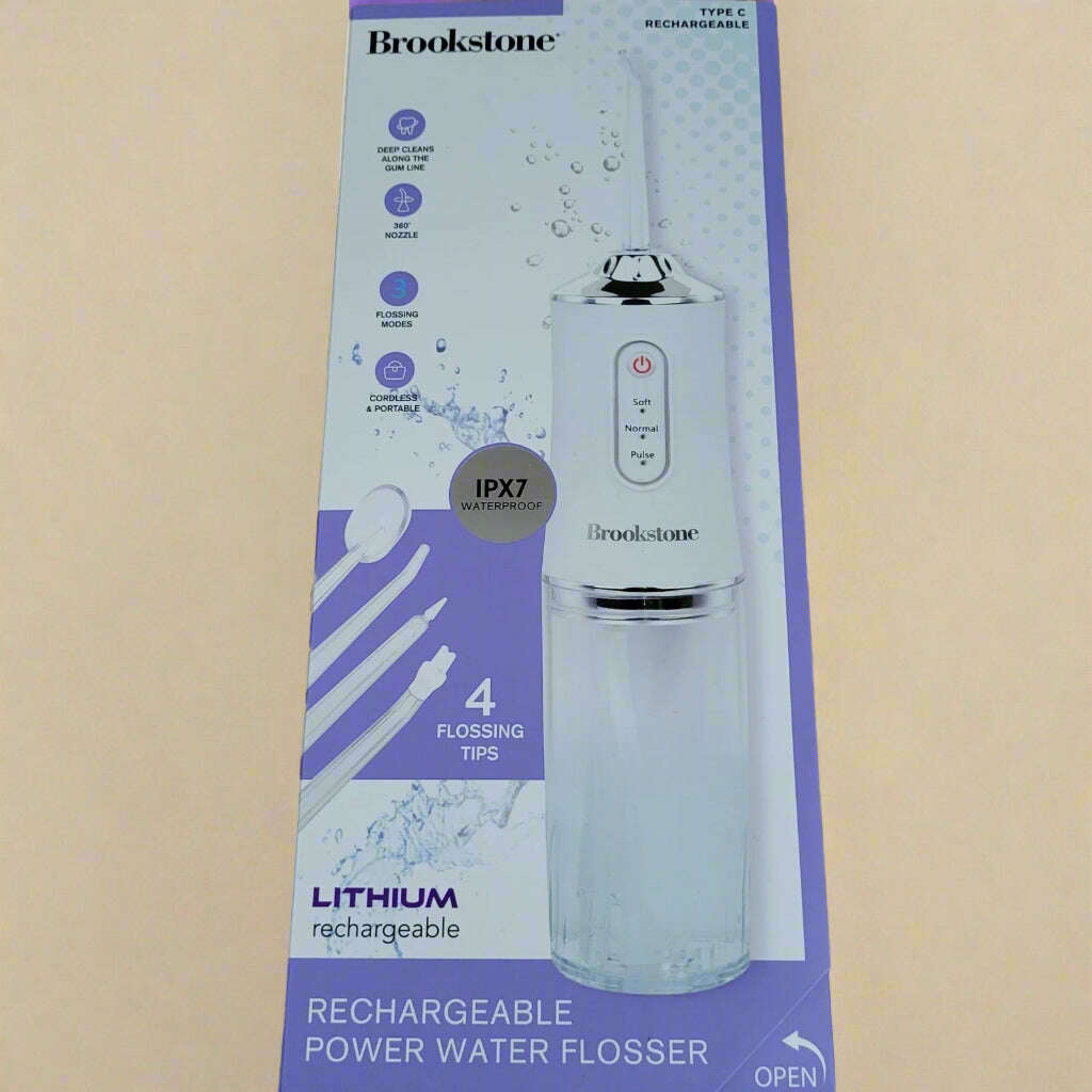 Brookstone Rechargeable Power Water Flosser - COLO