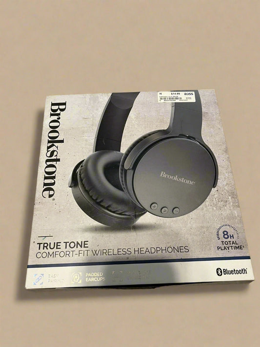Brookstone True Tone on-ear wireless Headphones Bluetooth 8 hour total playtime