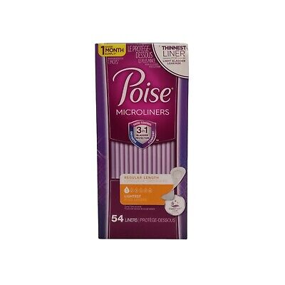 Poise Microliners – Regular Length, Lightest Absorbency (#1), 16 Count