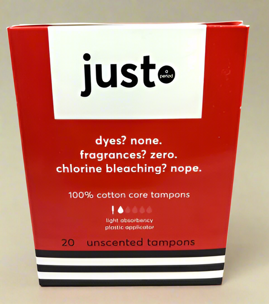 Just Unscented Tampons – Light Absorbency, 20 Count