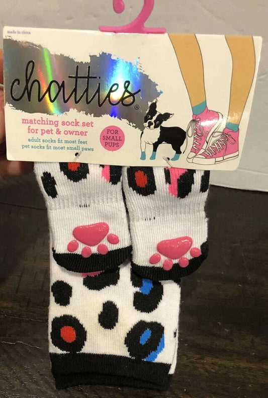 Cheetah Matching Pet & Owner Socks – Cozy Animal Print Gripper Set - COLO