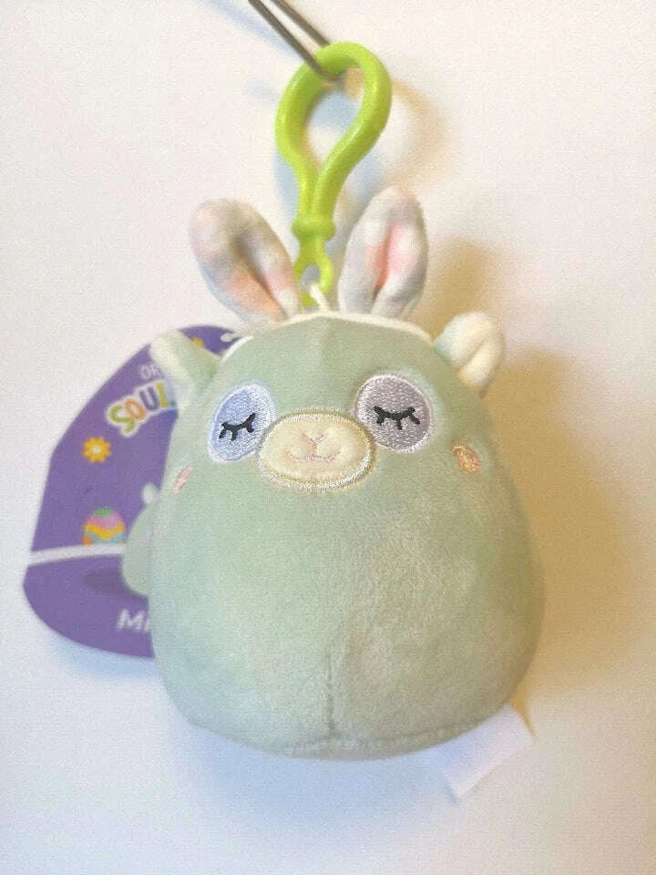 Squishmallow 3.5" Easter Clip-On Miley the Llama with Ears - COLO