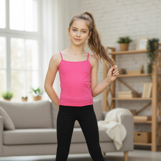 Girls' Loose Tank Top – 100% Cotton