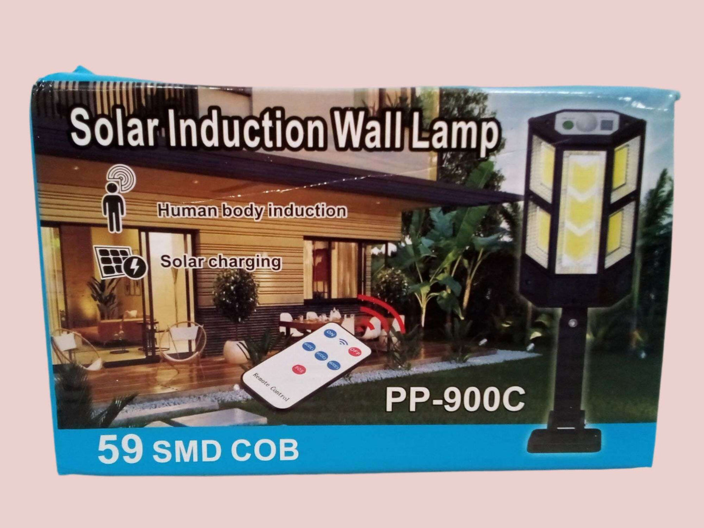 Solar Induction Wall Lamp PP-900C – 59 SMD LED with Remote Control - COLO
