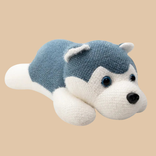 Wolf Plush Toy Pillow – Large Soft Cuddly Animal (14"–17")