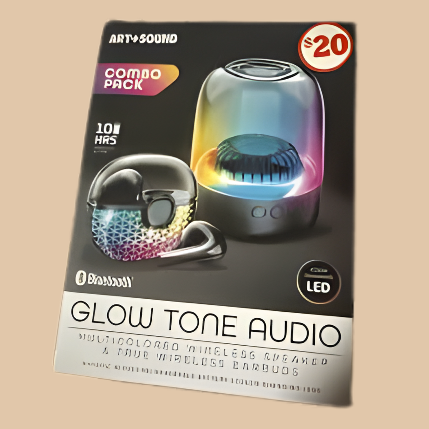 Art+Sound Combo Pack Wireless Speaker & True Wireless Earbuds