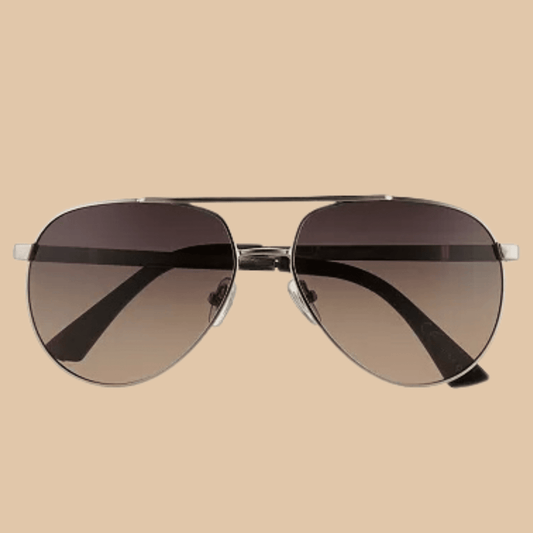 Men’s Dockers Brown Gradient Polarized Aviator Sunglasses - COLO