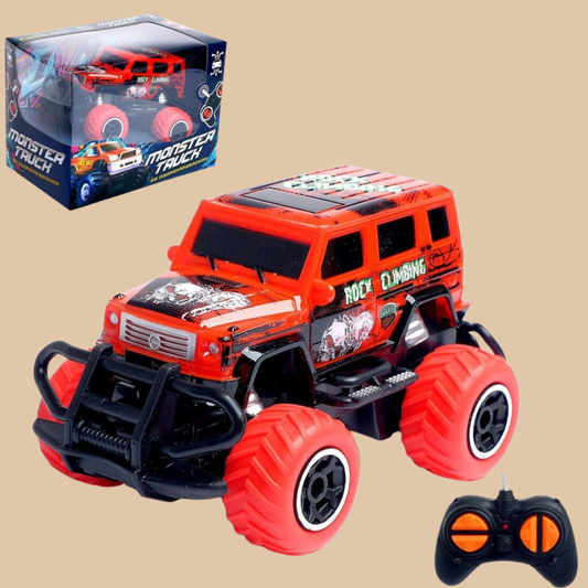 HST RC MINI MONSTER TRUCK ROCK CLIMBING, Remote Control Race Car COLOR RED AND BLACK