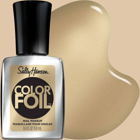 Sally Hansen Color Foil Nail Polish Gold Standard - 0.33 Fl Oz
