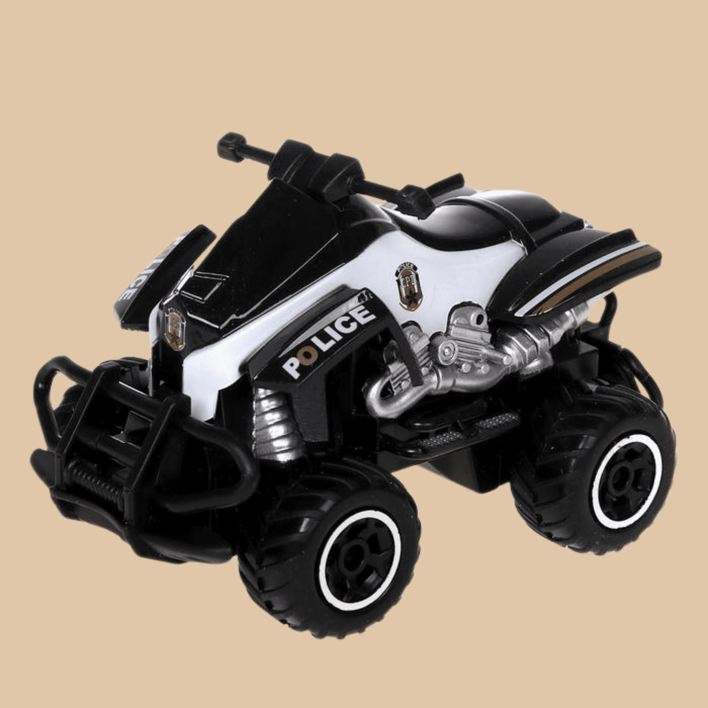HST RC MINI BEACH MOTORCYCLE POLICE, Remote Control Race Car COLOR WHITE AND BLACK - COLO