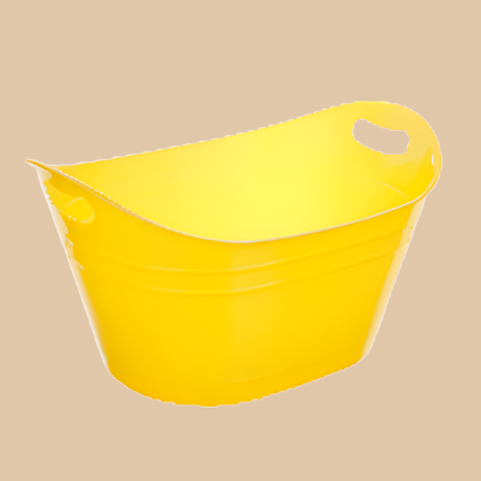 Oval Tub with Handle Yellow - Extra Large
