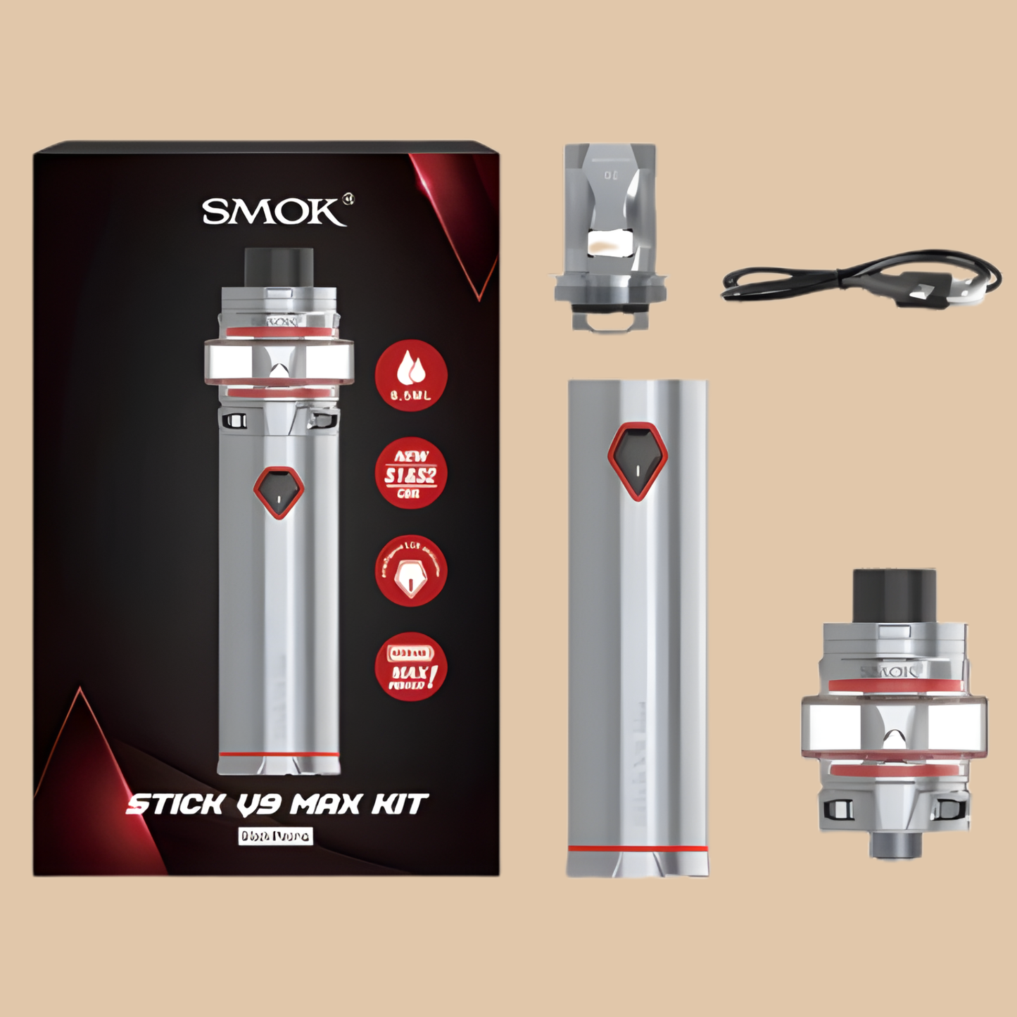 SMOK Stick V9 Max Kit 4000mAh Silver