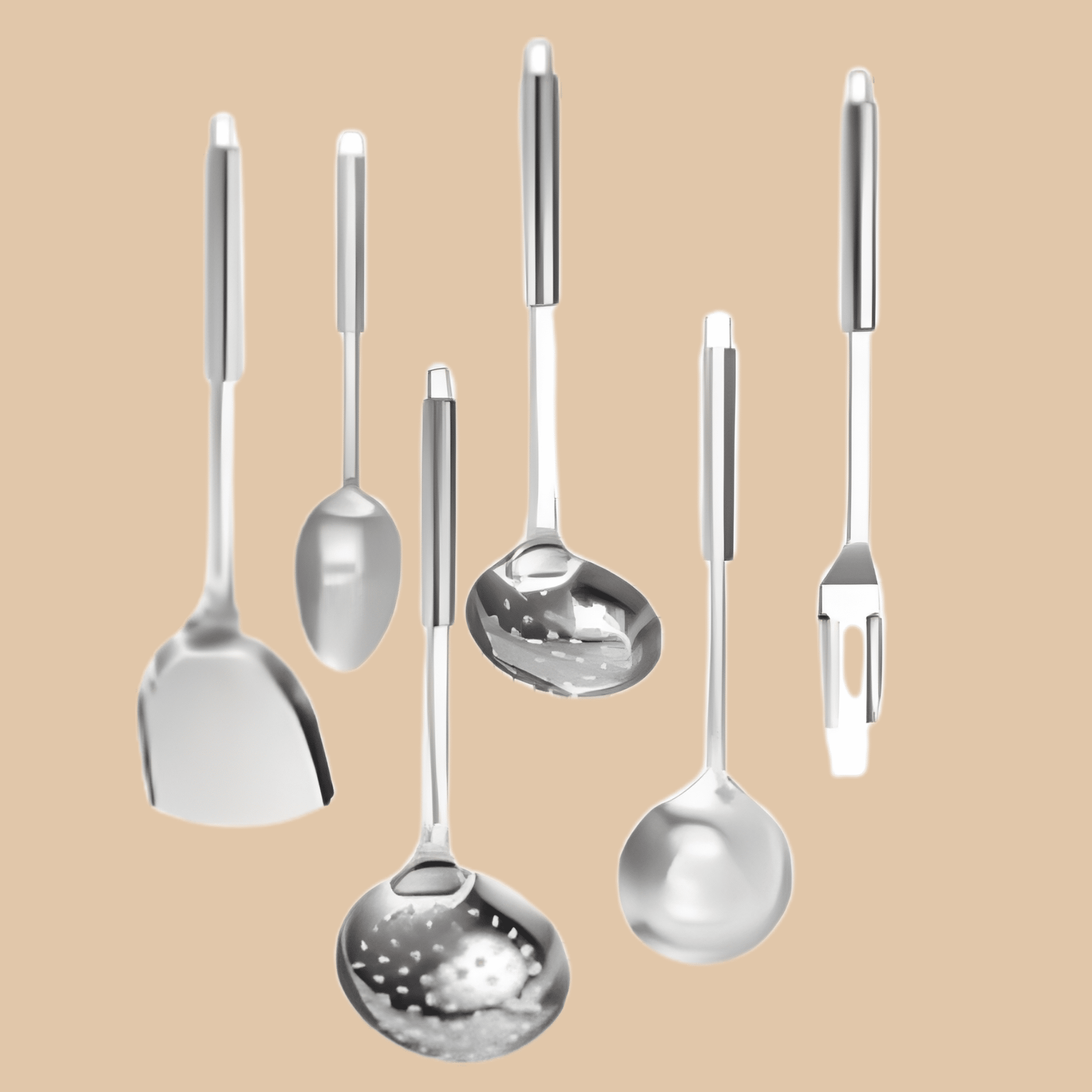 Stainless Steel Kitchen Utensils Set 6pcs - COLO