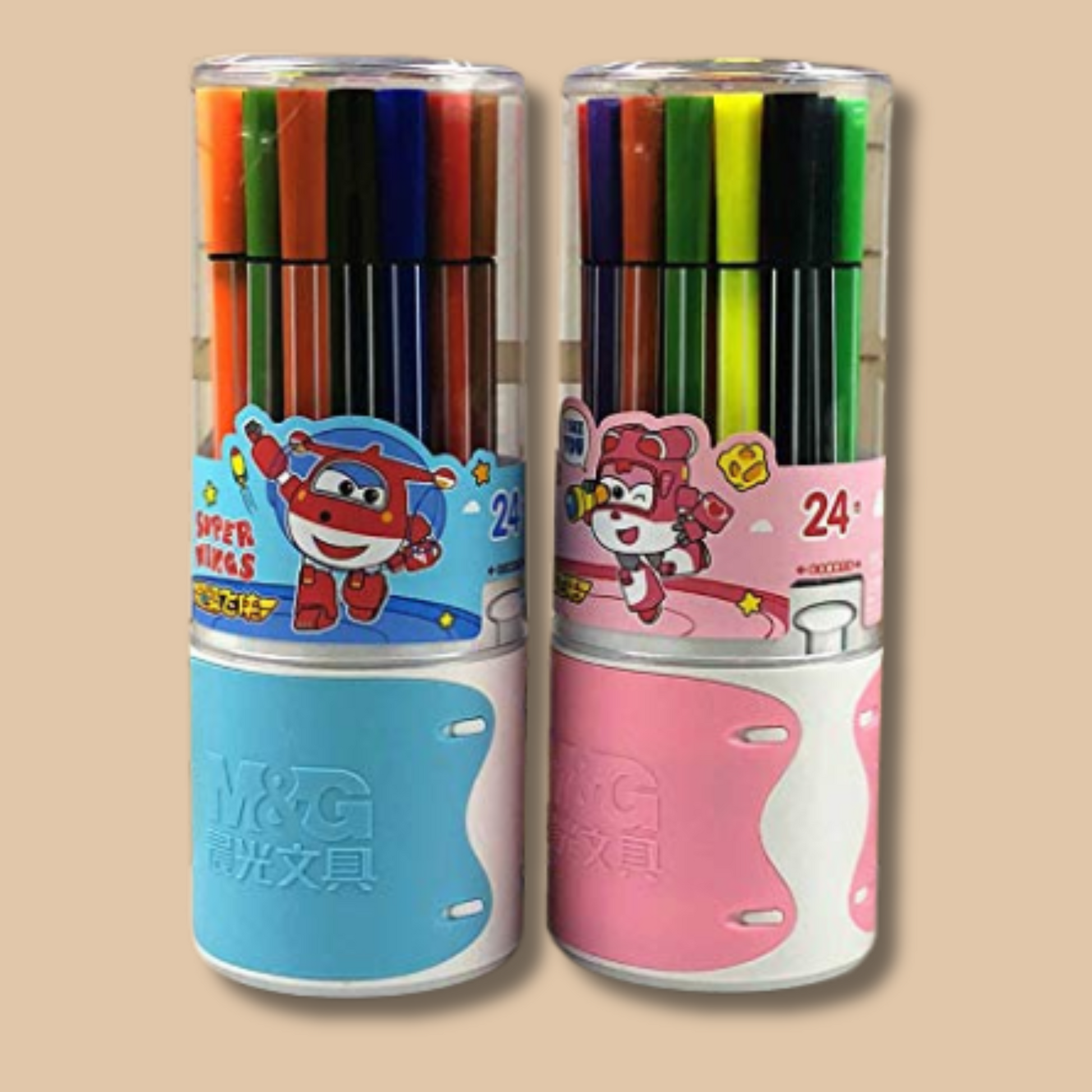 Blue Watercolor Brush Pen Set 24 Colors - COLO